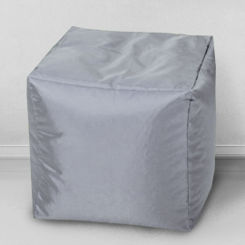 Пуфик - куб серебристый, 8581077
